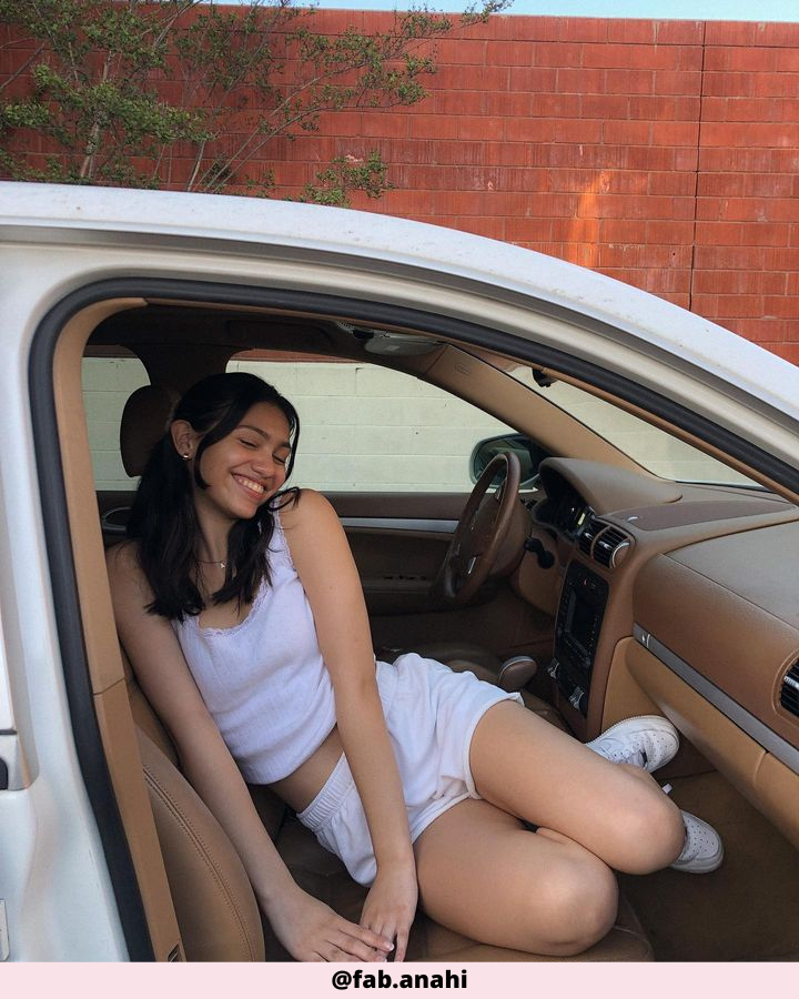car poses for woman - @fab.anahi - act natural, it's the cops