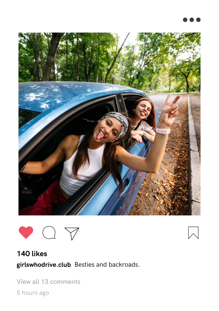 80 Car Ride Captions For Instagram Girls Who Drive